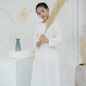 LR782 Abaya para niños con borlas bellamente bordadas BABY ABAYA abaya