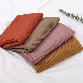 VS654 tudung plain pleated