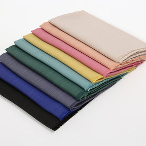 VS596 100*100 slub cotton kerchief plain hijab