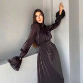 LR804  Spring Summer Belted Party Dress