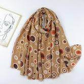 JY230601 Abstract star link printed scarf