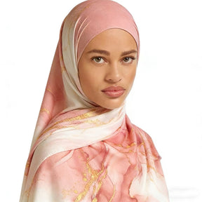 JBMY010  Printed Liquid Jersey Hijab