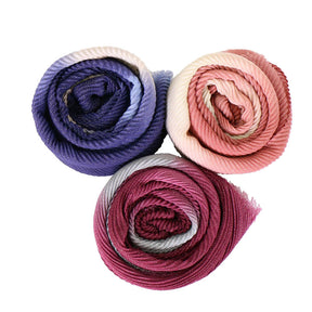 VS080 pleated gradient color hijab