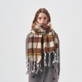 2023-08-31 Plaid stripe winter scarf