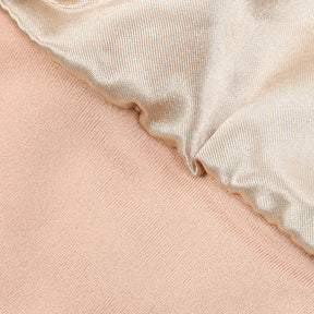 JN001  Plain Satin-Lined Polyester Tie Back Hijab Cap