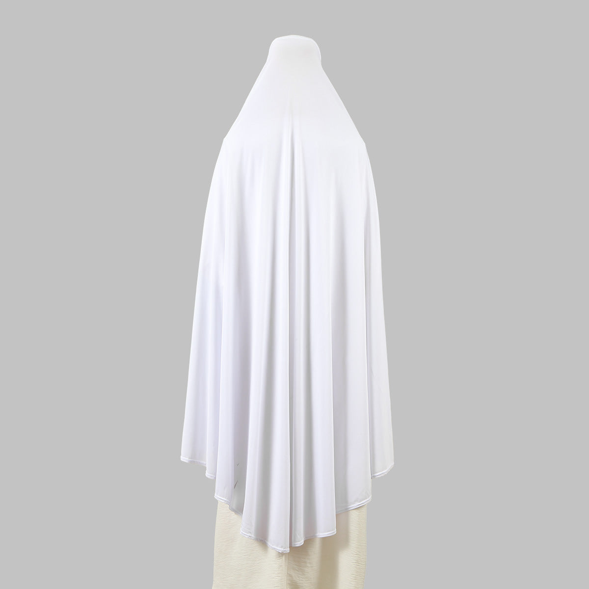 MSL249  Plain Polyester Jersey Prayer Hijab