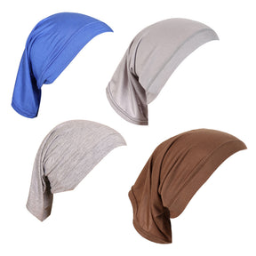 MSL009  plain Mercerized cotton under cap turban  instant hijab