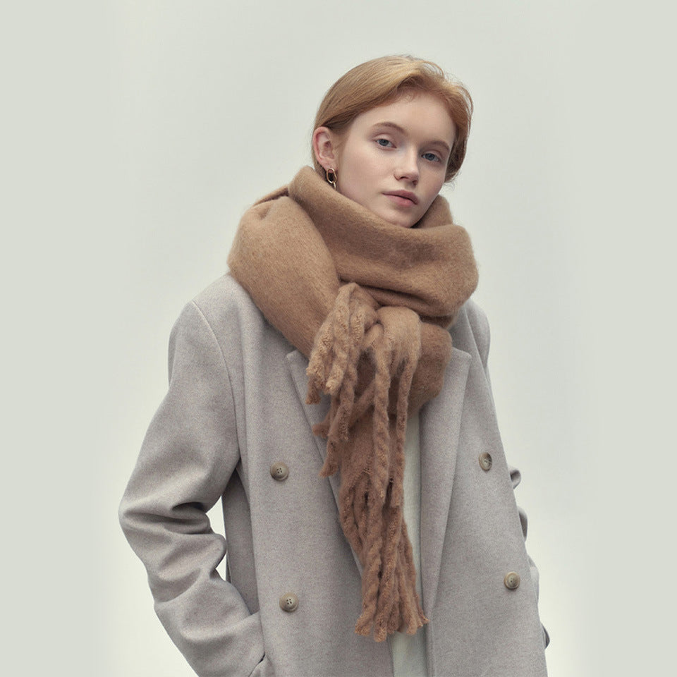 TLQHZZ-067 plain thick winter scarf