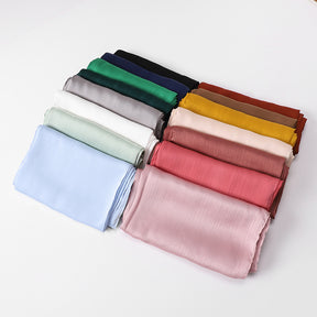 MS151 high quality plain shun crepe hijab