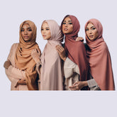 HYWJ017  Chiffon linen soft breathable silky Muslim hijab