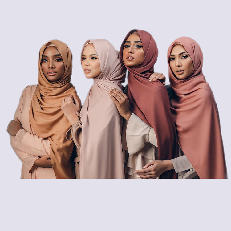 HYWJ017  Chiffon linen soft breathable silky Muslim hijab