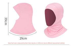 GT003 Solid color high elastic thin ice silk hijab cap