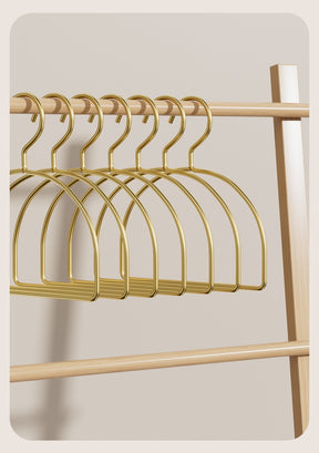 5+6740  Gold-Tone Hanging Metal Garment Hanger - MOQ:10pcs
