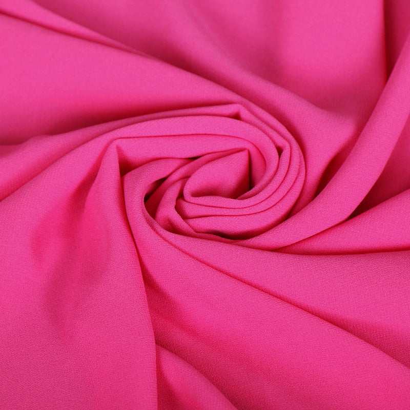 YW016  Plain pearl chiffon hijab