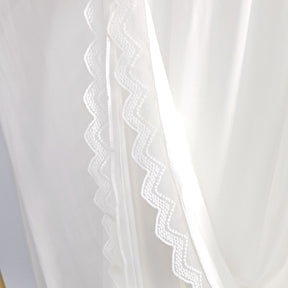 MLSL-457  Liquid Jersey Hijab with Lace L-Shaped Trim