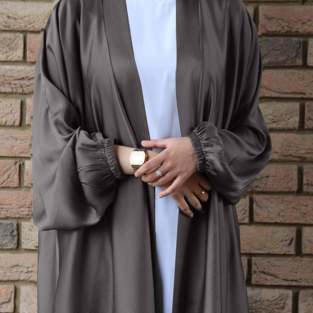 LR469 plain muslim abaya