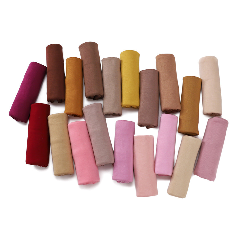 YZ101  Small-Size Plain Mercerized Cotton Jersey Hijab