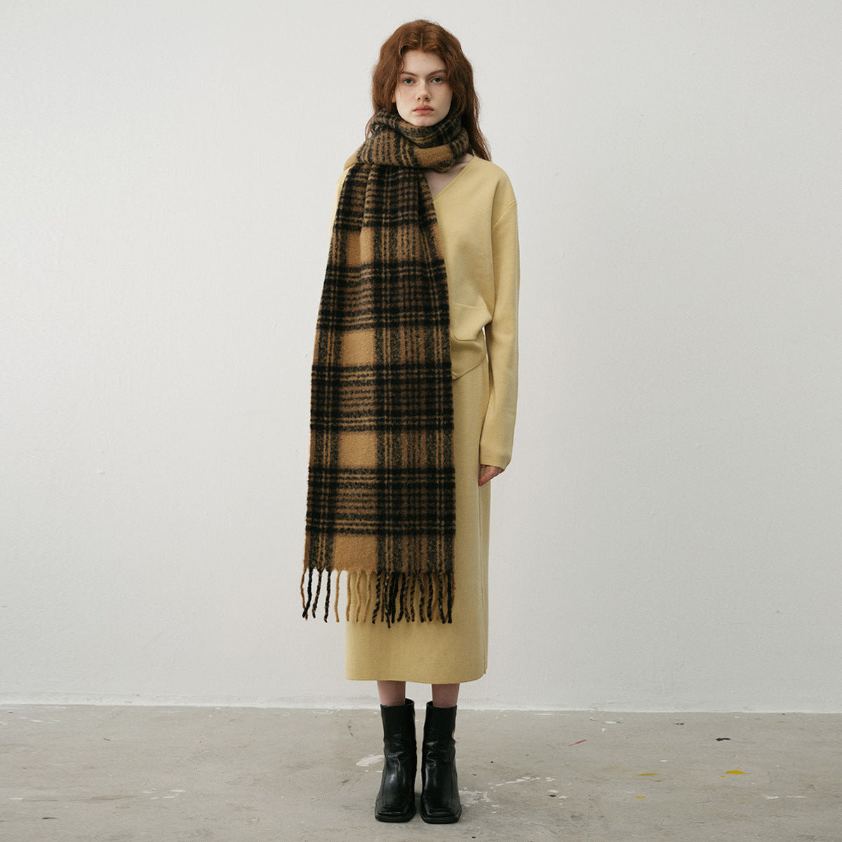 TLQHZZ-109 plaid thick winter scarf