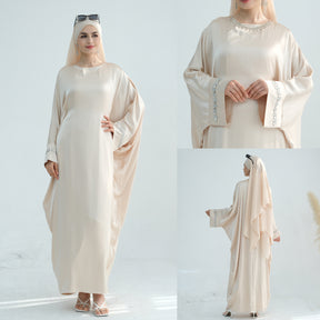 LR814 Plain Polyester Hotfix Rhinestone Dress