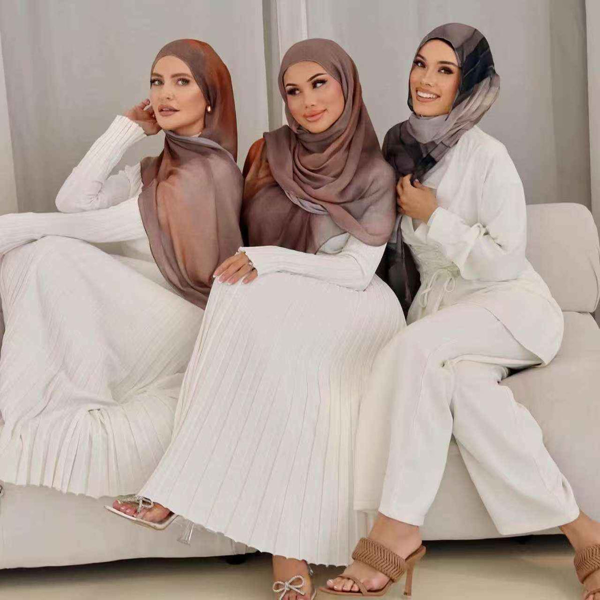 HY013 Printed modal Muslim hijab