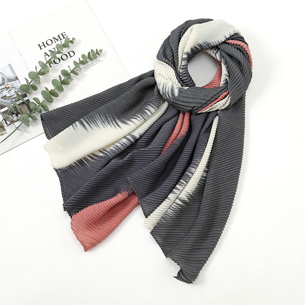 VS800 Plain Wrinkled Scarf/Hijab