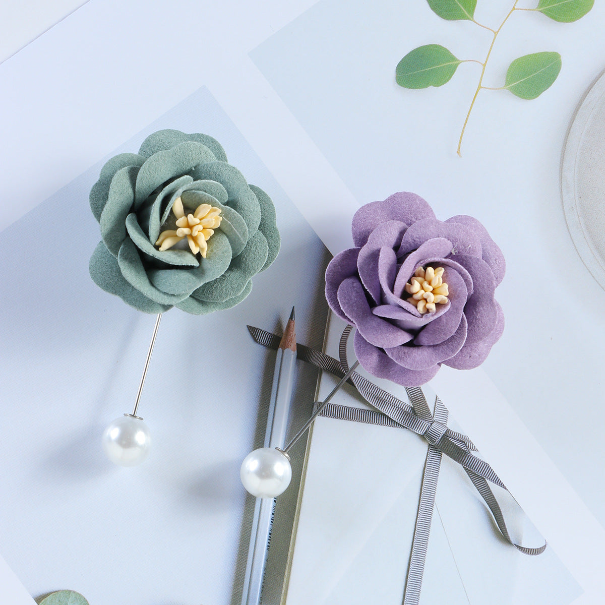 BZ012 Rose hijab/tudung pins