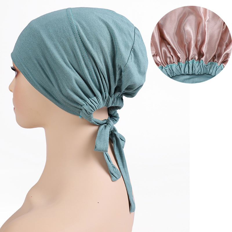 TJ010 Instant Hijab Under Cap with Inner Layer