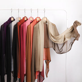 YZ233 High quality modal wide brim thin hand-painted gradient color shawl scarf