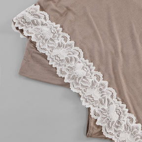 SW162  Stylish Lace Double-Layer Polyester Hijab
