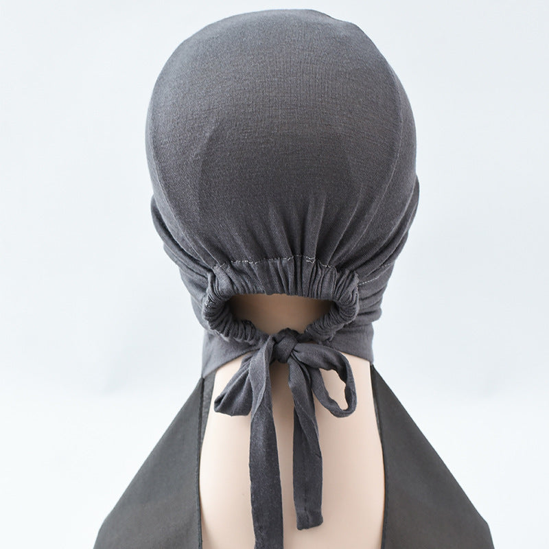 G297 Pearl chiffon inatant hijab with Adjustable Modal cap