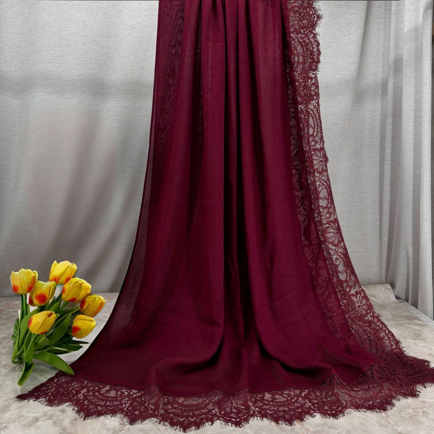 HY004   ELEGANT PLAIN BREATHABLE MODAL HIJAB