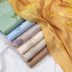 VE141  Sea Island Silk Embroidered Breathable Fashion Hijab
