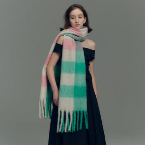 TLQHZZ-091 Color plaid winter scarf