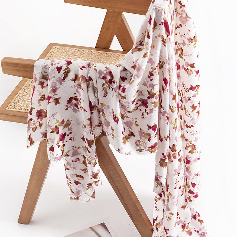 FH23-5413 floral printed winter scarf