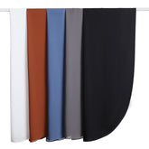 MRYJ01  Rounded hem semi-circular chiffon hijab