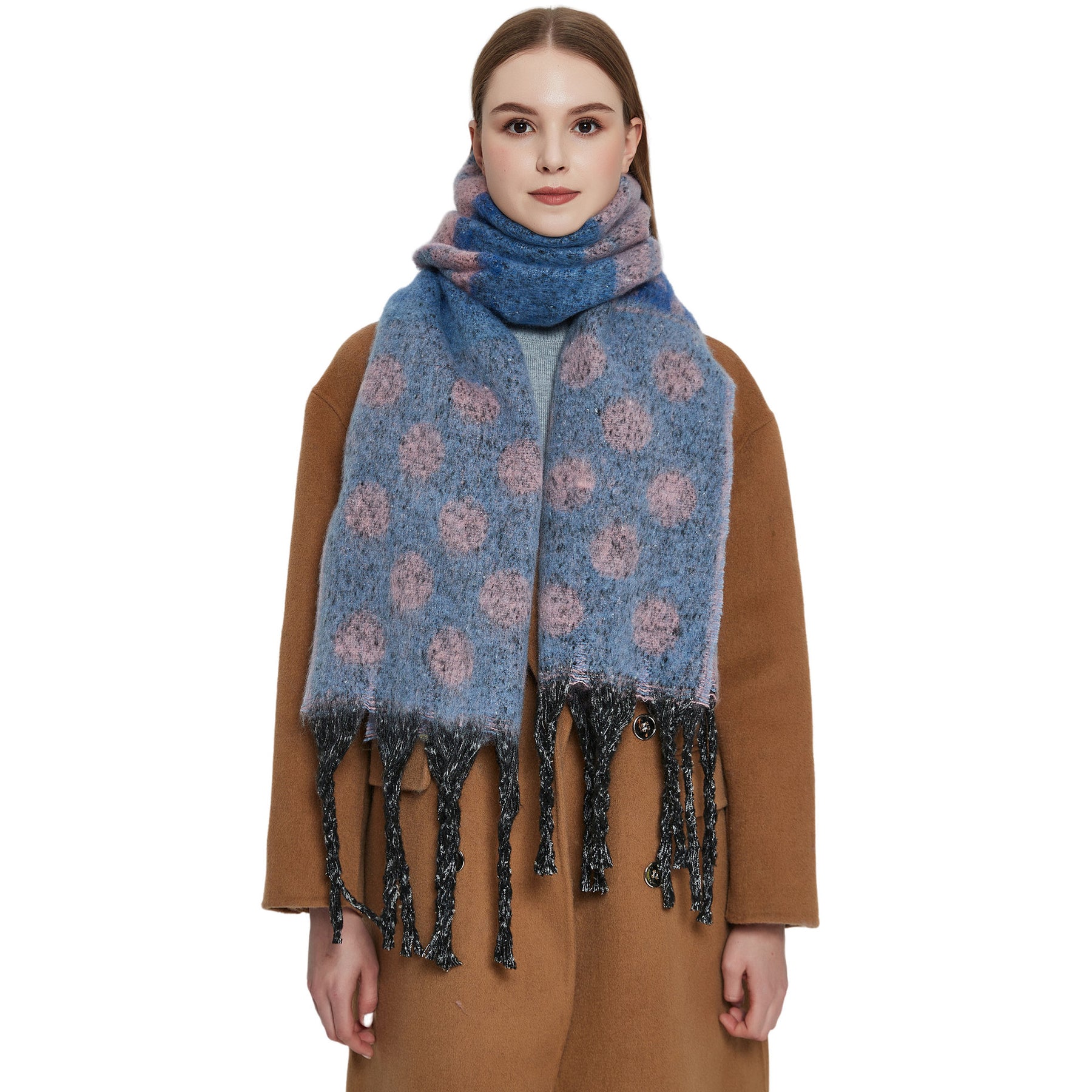 JH-TH27 fashion tassel winter scarf