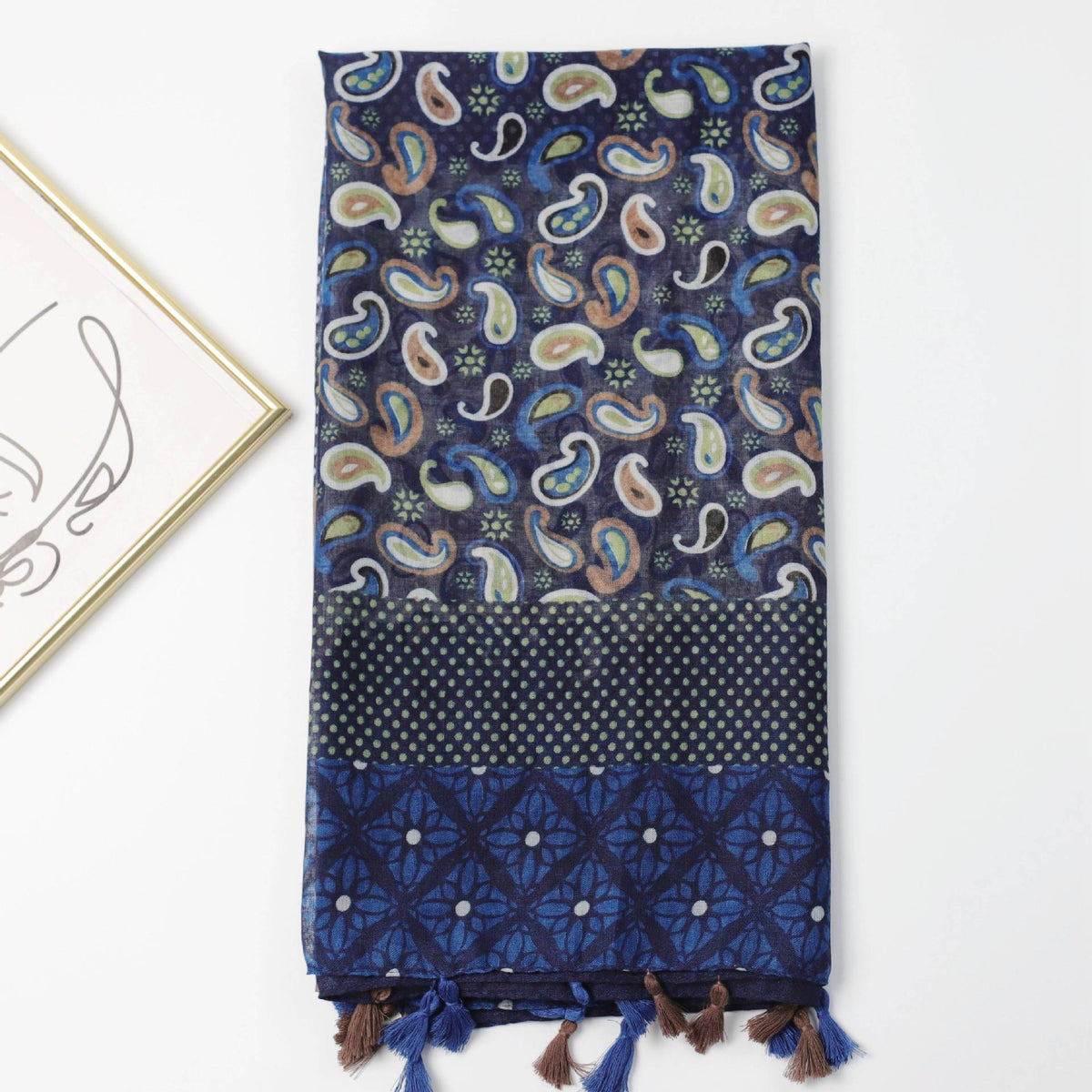 JY240619  Tadpole print scarf