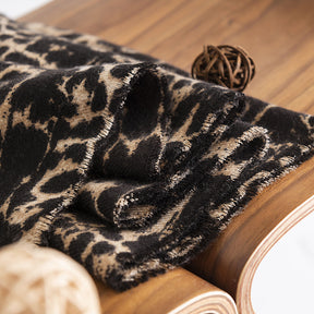 FH23-5392 Leopard print printed winter scarf