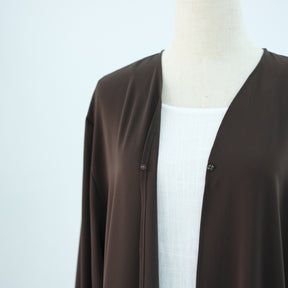 LR864  Plain hand-beaded cardigan