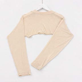 JB000  Plain Mercerized Cotton Shoulder Sun Arm Sleeves