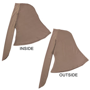 JDT-490G  Tie-Back Polyester Spandex Hijab Undercap Ninja Cap