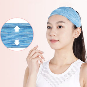 028  Wide Sweat-Absorbing Elastic Sports Headband