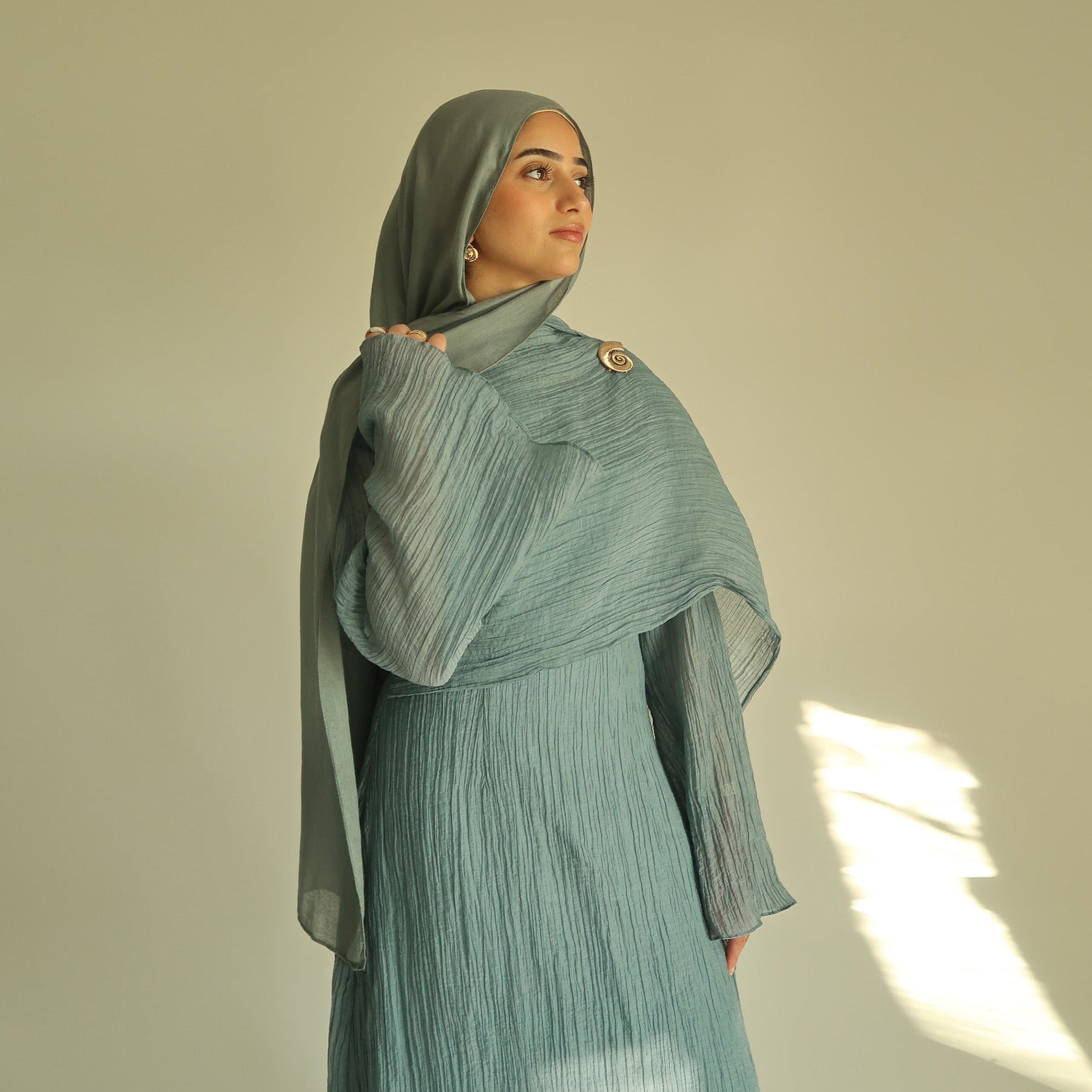 LR1088  Women's Plus Size Plain Double-Layer Ruffled Dress