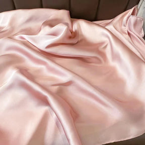sd236  Solid color imitation silk sunscreen beach towel