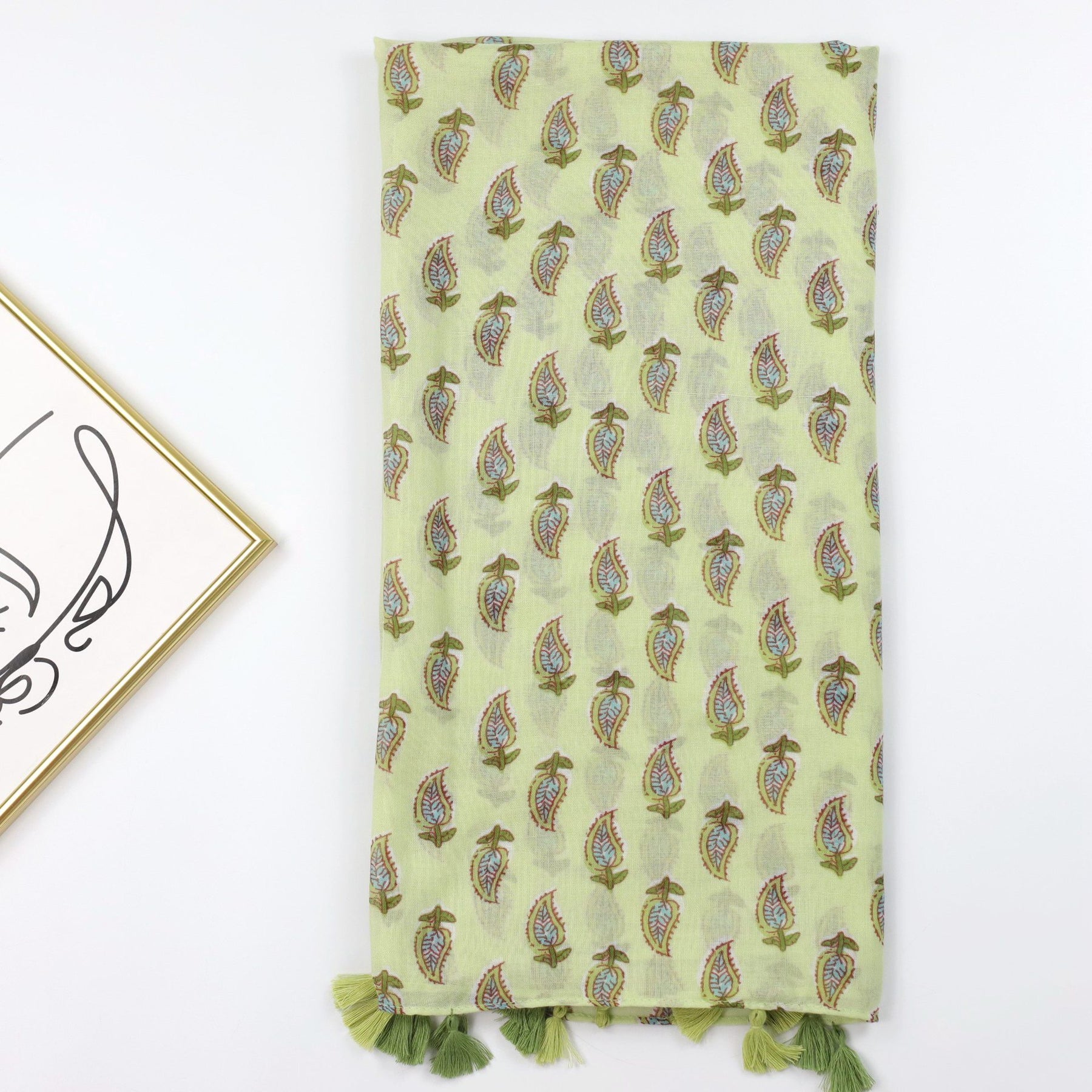 JY230502 Thorns flower printed voile scarf