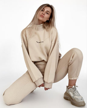 M1051  Women's New Spring Printed Sweatshirt 2-Piece Set