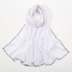 VS666 plain chiffon hijab scarf