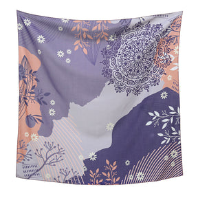 YW182 110*110 printed encrypted voile kerchief hijab