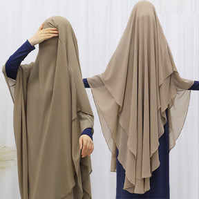 LN1027   Solid color chiffon large swing headscarf