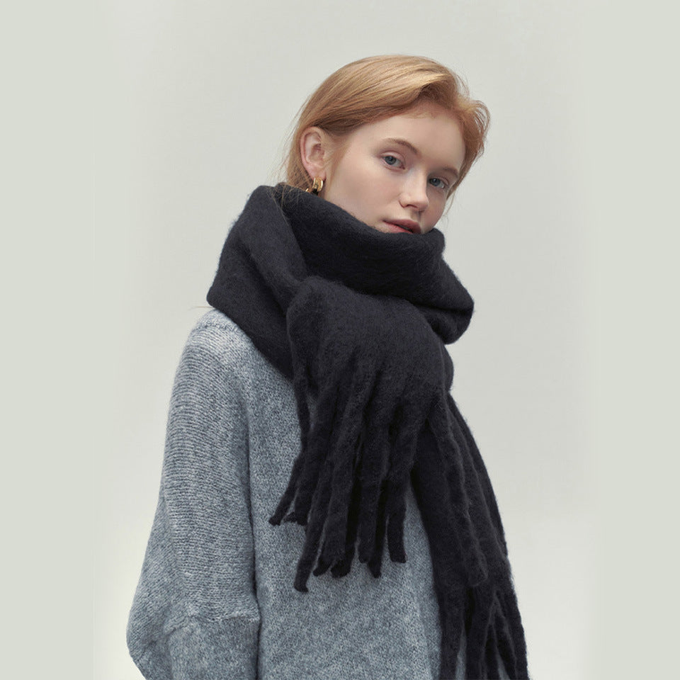 TLQHZZ-067 plain thick winter scarf